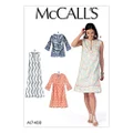 McCall's 7408 Misses' Sewing Pattern Tunic and Dresses Tissue, Size XS-S-M