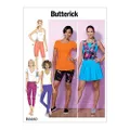 Butterick B6460 Misses' Pleated Skirt and Pull-On Shorts and Pants Sewing Pattern, Size Y (XS-SM)