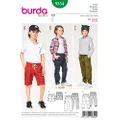 Burda 9354 Girl's Sewing Pattern Plus Pants and Shorts, Size 6-13