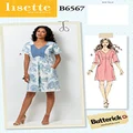 Butterick 6567 Misses' Casual Dress Sewing Pattern, Size 14-16-18-20-22