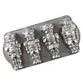 Nordic Ware USA Nutcracker Sweets Cast Aluminium Cakelet Pan, Sparkling Silver, 35.5 x 17.5 x 6.5 cm