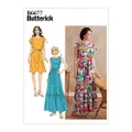 Butterick B6677 Misses' Dress and Sash, Size 14-16-18-20-22
