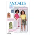 McCall's M7966 Children's & Girl's Sewing Patterns Shorts and Pants, Size 3-4-5-6