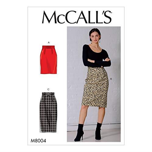 McCall's M8004 Misses' Skirts Sewing Pattern, Size 6-8-10-12-14