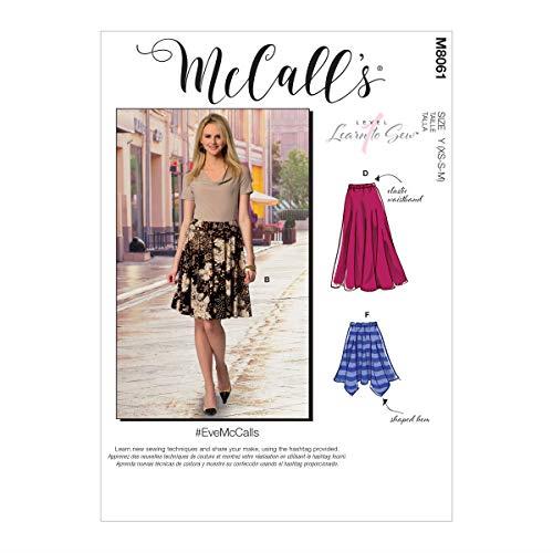 McCall's M8061 Misses' Flared Skirt Sewing Pattern, L-XL-XXL