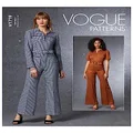 Vogue V1719 Misses' Jumpsuit and Belt Sewing Pattern, Size 8-10-12-14-16