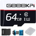 GeeekPi Preloaded (Raspberry Pi OS) Card for Raspberry Pi,Class 10 Memory Card with Card Reader for All Raspberry Pi Models Pi 4, 3B+ (Plus), 3A+, 3B, 2, Zero(64GB)
