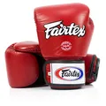 Fairtex Muay Thai Boxing Gloves. BGV1-BR Breathable Gloves. Color: Solid Black. Size: 12 14 16 oz. Training, Sparring Gloves for Boxing, Kick Boxing, MMA (Red, 16 oz)