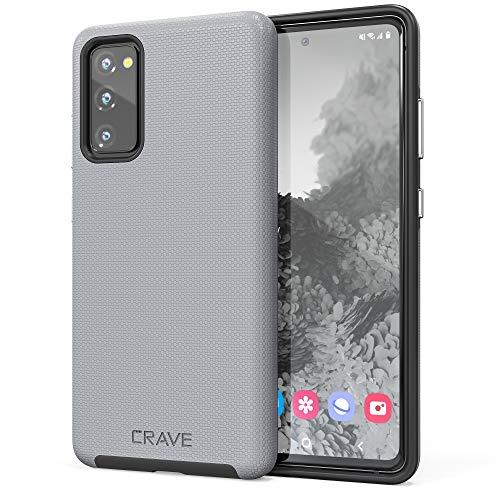 Crave Dual Guard for Samsung Galaxy S20 FE Case, Shockproof Protection Dual Layer Case for Samsung Galaxy S20 FE, S20 FE 5G - Slate