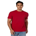 Nautica Men's Solid Crew Neck Short-Sleeve Pocket T-Shirt, Nautica Red, Medium