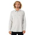 Rip Curl Men's Ourtime Long Sleeve Shirt, Off White, X-Small