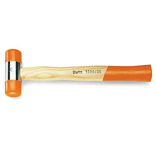 Beta 1390 Soft Face Hammer with Wooden Shaft, 35 mm Size