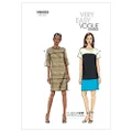 Vogue V8805 Misses' Colorblock Dresses, Size 8-10-12-14-16