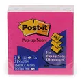 Post-It Pop-Up Notes Set of 3, 76 mm x 76 mm, Pink/Blue
