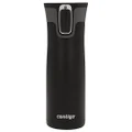 Contigo Autoseal West Loop Vacuum-Insulated Stainless Steel Travel Mug with Easy-Clean Lid, 20 Oz, Matte Black