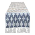 DII CAMZ11284 Braided Cotton Table Runner, Perfect for Spring, Fall Holidays, Parties and Everyday Use 15x72" French Blue