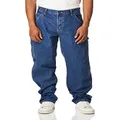 Dickies Men's Relaxed Straight-fit Carpenter Jean, Indigo Blue, 33W x 34L