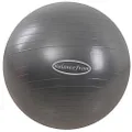 BalanceFrom Anti-Burst and Slip Resistant Exercise Ball Yoga Ball Fitness Ball Birthing Ball with Quick Pump, 2,000-Pound Capacity (68-75cm, XL, Gray)