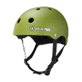 187 Killer Pads Pro Skate Helmet with Sweatsaver Liner, Large, Army Green Matte