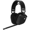 CORSAIR HS80 RGB Wireless Multiplatform Gaming Headset - Dolby Atmos - Lightweight Comfort Design - Broadcast Quality Microphone - iCUE Compatible - PC, Mac, PS5, PS4 - Black