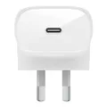 Belkin BoostCharge WCA005auWH 30W USB-C PD 3.0 PPS Wall Charger, White