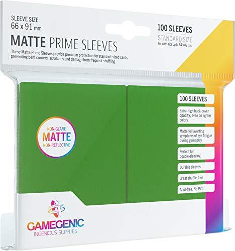 Gamegenic Matt Prime Card Sleeves, Green
