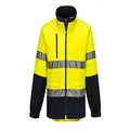 Prime Mover Unisex Water Repellent Brush Fleece Jacket with Tape, Yellow/Navy, 4X-Large