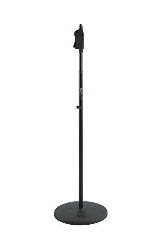 Gator Frameworks Microphone Stand with 12" Weighted Base and Deluxe Soft Grip Squeeze Height Adjustment (GFW-MIC-1201), 12" Weighted Base - Deluxe Height Adjust