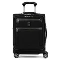 Travelpro Platinum Elite Softside Expandable Luggage, 8 Wheel Spinner Suitcase, TSA Lock, Men and Women, Shadow Black, Carry-On 19-Inch, Platinum Elite Softside Expandable Spinner Wheel Luggage