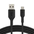 Belkin BoostCharge CAB005bt1MBK Micro-USB to USB-A Type Cable, Black, 1 Meter Length