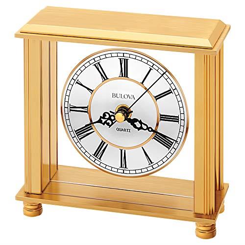 Bulova B1703 Cheryl Table Clock, Brass