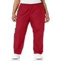 Cherokee Women Scrubs Pant Workwear Originals Natural Rise Tapered Pull-On Cargo 4200, Red, Small Petite