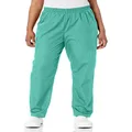 Cherokee Scrub Pants for Women Workwear Originals Pull-On Elastic Waist 4200, Surgical Green, 5X-Large Plus