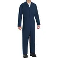 Red Kap Men's Long Sleeve Twill Action Back Coverall, Navy, 36