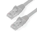 StarTech.com 5m CAT6 Ethernet Cable - Grey CAT 6 Gigabit Ethernet Wire -650MHz 100W PoE++ RJ45 UTP Category 6 Network/Patch Cord Snagless w/Strain Relief Fluke Tested UL/TIA Certified (N6PATC5MGR)