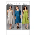Butterick 6283 Misses' Sewing Pattern Asymmetrical-Neckline Dress, Size 4-6-8-10-12-14