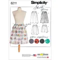 Simplicity 8211 Misses' Sewing Pattern Easy to Sew Dirndl Skirts, Size 4-6-8-10-12