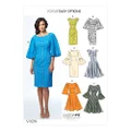 Vogue 9239 Misses' Pattern Princess Seam Dresses with Sleeve and Skirt Variations, Size 6-8-10-12-14