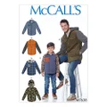 McCall's Patterns 7638, Men's and Boys Jackets,Sizes S-XL, Tissue, Multi-Colour, Small/X-Large