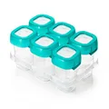 OXO TOT Baby Blocks Freezer Storage Containers (2 Oz), Teal, 1 Count (Pack of 1)