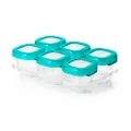 OXO TOT Baby Blocks Freezer Storage Containers (2 Oz), Teal, 1 Count (Pack of 1)