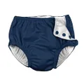 i play. unisex baby Snap Reusable and Toddler Swim Diaper, Navy, 6 Month US