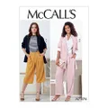 McCall's M7876 Misses' Jackets and Pants Sewing Pattern - Size 6-8-10-12-14