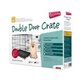 Yours Droolly Double Door Crate for Dog,