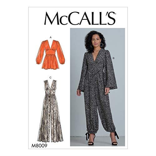 McCall's M8009 Misses' Romper and Jumpsuits Sewing Pattern - Size 6-8-10-12-14