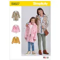 Simplicity 9027 Children's & Girl's Sewing Pattern Lined Coat - Size 7-8-10-12-14