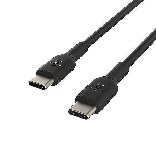 Belkin CAB003bt1MBK USB-C to USB-C Cable (USB-C Fast Charge Cable for Note10, S10, Pixel 4, iPad Pro and More) USB Type-C Fast Charging Cable, Black