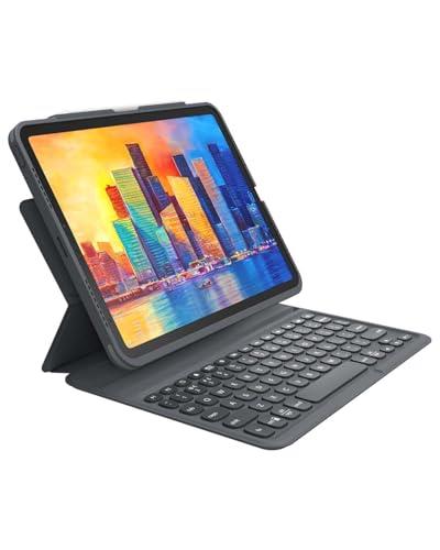 ZAGG Pro Keys Detachable Case and Wireless Keyboard for iPad Air 11" (M3)/ Air 10.9" (Gen 4, Gen 5), iPad Air 11" (M2) - Bluetooth Pairing, Backlit Laptop-Style Keys, Apple Pencil Holder, Black
