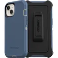 OtterBox iPhone 13 (ONLY) Defender Series Case - Fort Blue, Rugged & Durable, with Port Protection, Includes Holster Clip Kickstand