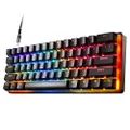 SteelSeries Apex Pro Mini Mechanical Gaming Keyboard – World’s Fastest Keyboard – Adjustable Actuation – Compact 60% Form Factor – RGB – PBT Keycaps – USB-C (64820)